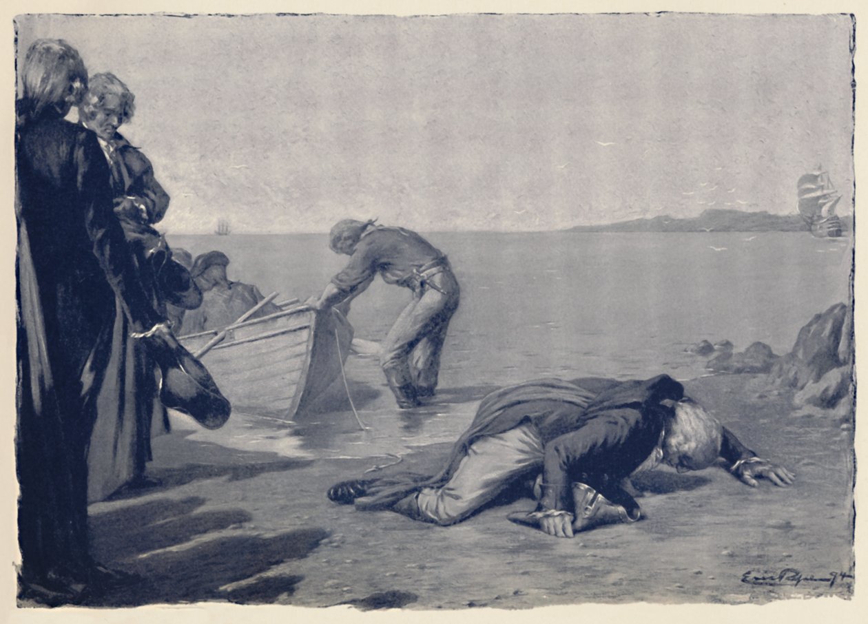 Landing of Paoli on Corsican Soil, late 18th century, 1896