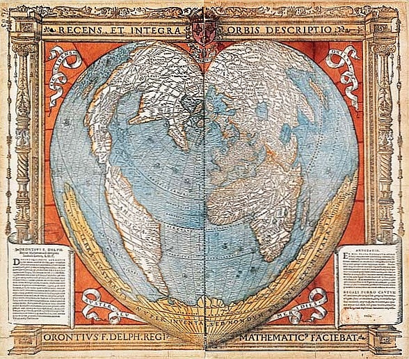 Map of the world from Paris, 1536